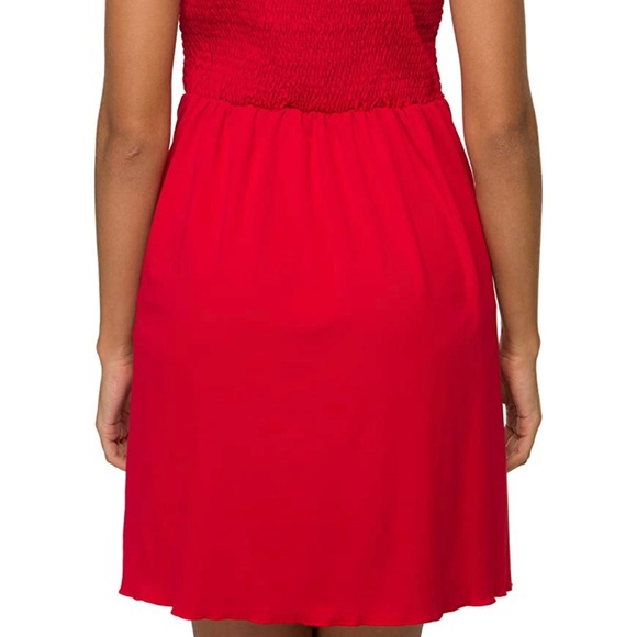 Red Summer Ruffle Dress - Picture 4 of 11